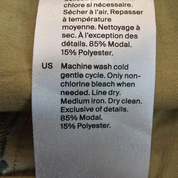 COS PRINTED TAILORED A-LINE  SHORTS KHAKI SIZE 14 - Picture 11 of 12